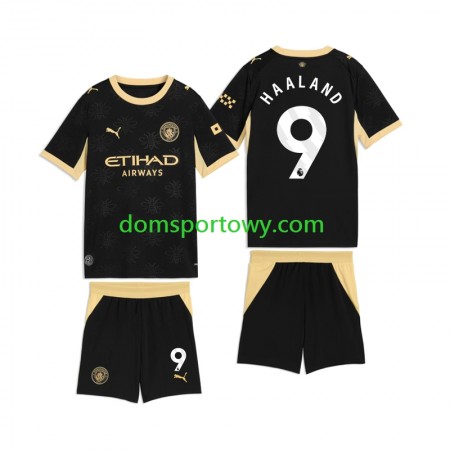 Koszulka Manchester City Erling Haaland 9 Dziecięcy Wyjazdowe Koszulki Piłkarskie 2026-2027 Krótki Rękaw